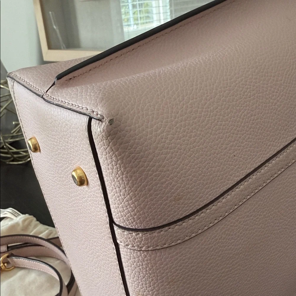 Tory Burch Perry Small Triple Compartment Tote 81928 Shell Pink - Picture 10 of 16